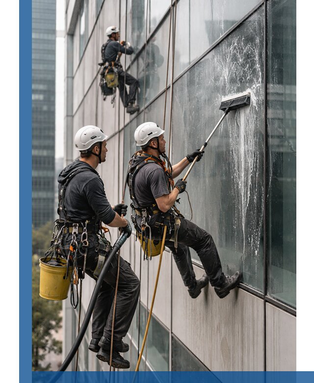 Профессиональная высотная мойка фасадов зданий в Великом Новгороде