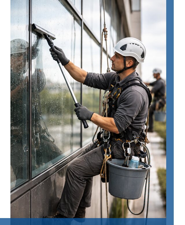 Мойка стеклянных фасадов в Великом Новгороде от 205 р. | ВЫСОТНИК-Влк