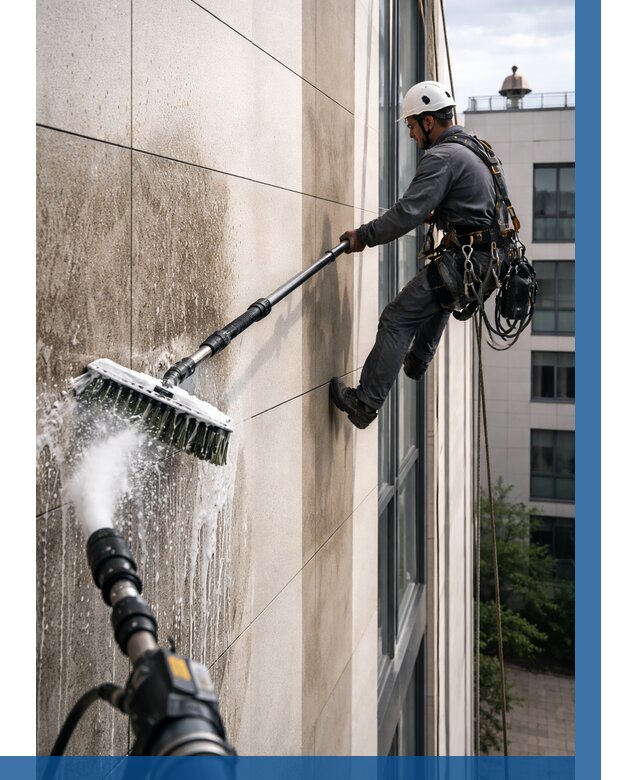 Мойка фасада из керамогранита в Великом Новгороде от 307 р. | ВЫСОТНИК-Влк