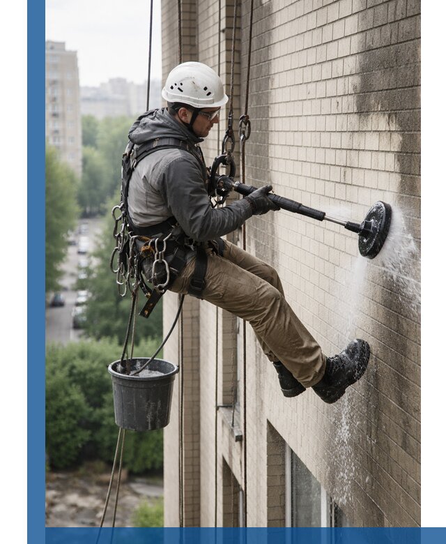 Очистка фасада от копоти в Великом Новгороде профессионально и безопасно