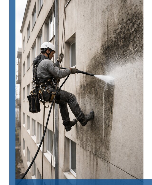 Профессиональная очистка фасадов от плесени в Великом Новгороде