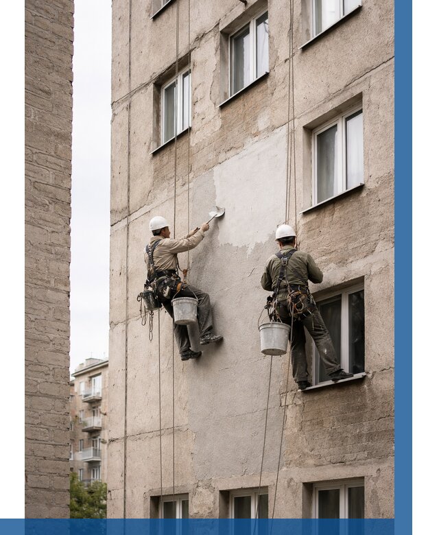 Косметический ремонт фасада в Великом Новгороде от 1125 р. | ВЫСОТНИК-Влк