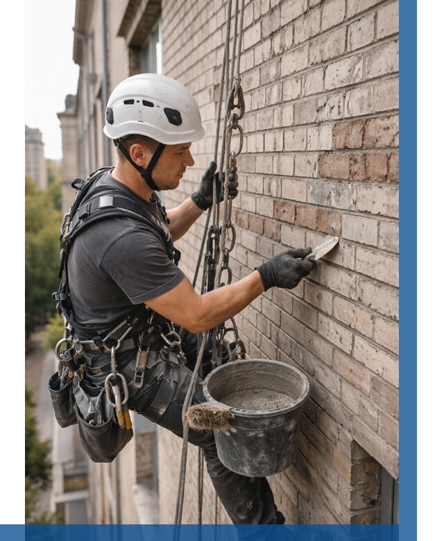 Ремонт кирпичной кладки фасада в Великом Новгороде от 1841 р. | ВЫСОТНИК-Влк