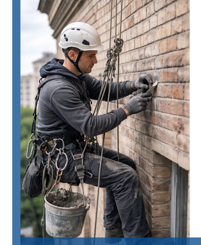 Качественный ремонт кирпичной кладки фасада в Великом Новгороде с гарантией