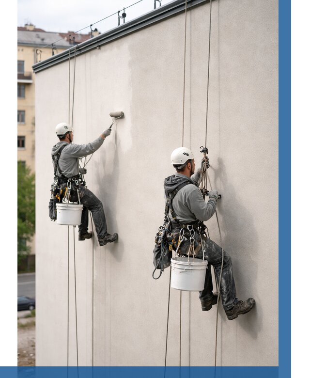 Покраска оштукатуренного фасада в Великом Новгороде от 327 р. | ВЫСОТНИК-Влк