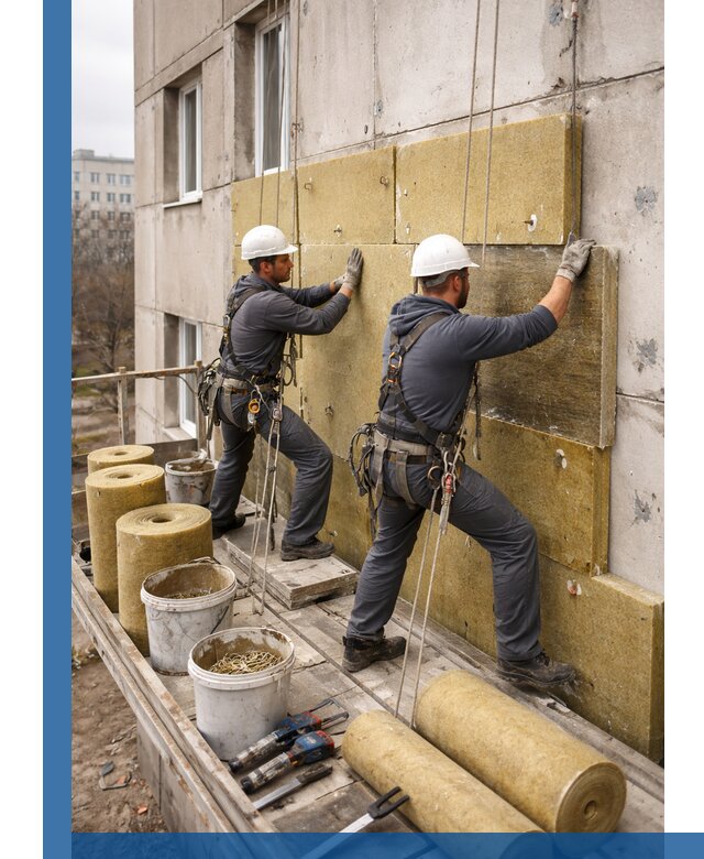 Утепление фасада минватой в Великом Новгороде под ключ с гарантией