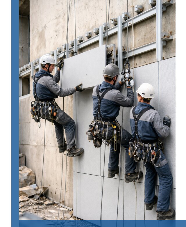 Монтаж вентилируемого фасада в Великом Новгороде под ключ с гарантией качества