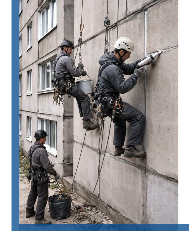Герметизация межпанельных швов в Великом Новгороде с гарантией герметичности