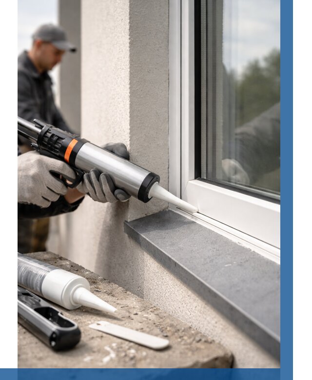 Герметизация монтажных швов окон в Великом Новгороде от 665 р. | ВЫСОТНИК-Влк