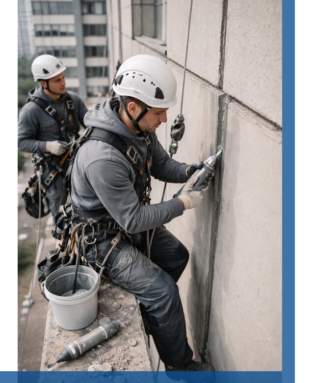 Ремонт деформационных швов здания в Великом Новгороде от 1023 р. | ВЫСОТНИК-Влк