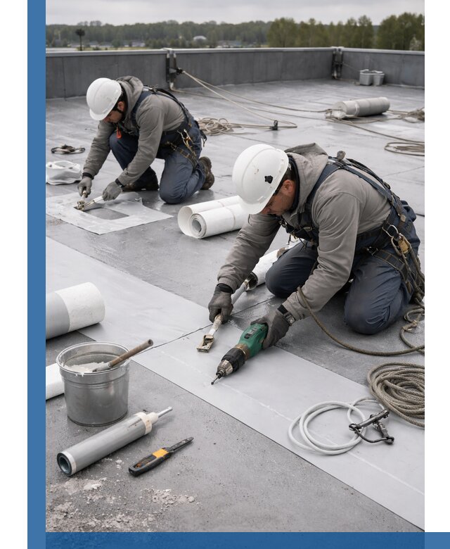 Ремонт мембранной кровли в Великом Новгороде качественно и с гарантией