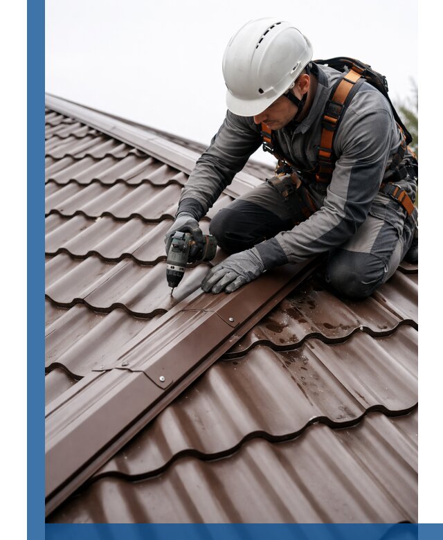 Ремонт металлочерепицы на крыше в Великом Новгороде профессионально