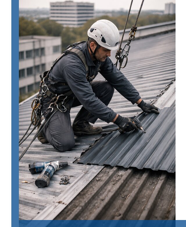 Ремонт профнастила на кровле в Великом Новгороде, работы под ключ