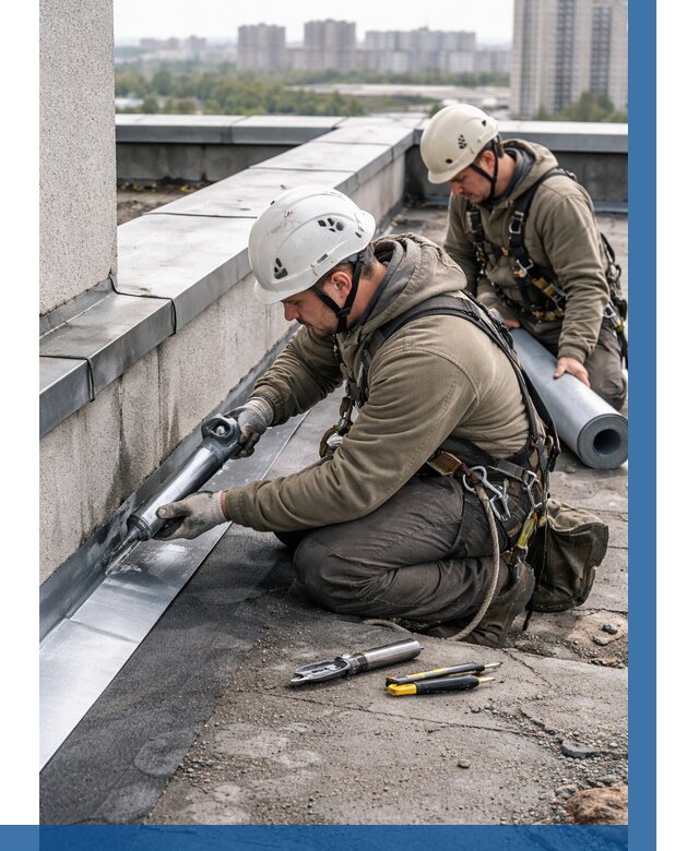 Ремонт кровельных примыканий в Великом Новгороде от 1228 р. | ВЫСОТНИК-Влк