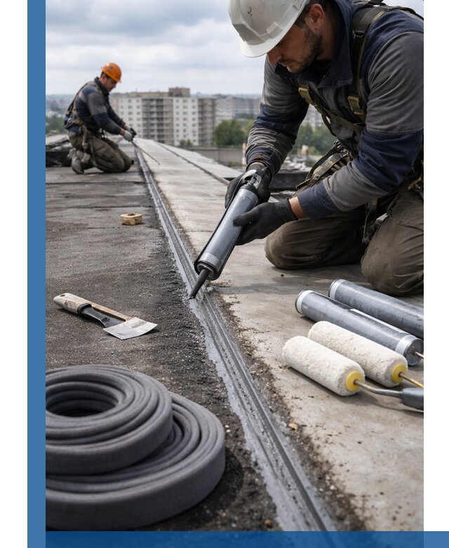 Герметизация швов кровли в Великом Новгороде с гарантией герметичности