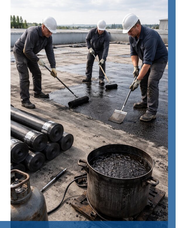 Гидроизоляция кровли мастикой в Великом Новгороде от 614 р. | ВЫСОТНИК-Влк