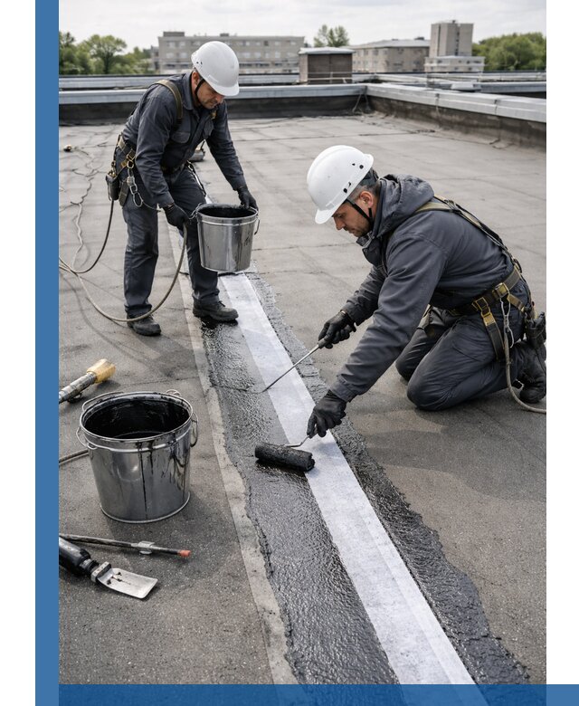 Гидроизоляция кровли мастикой в Великом Новгороде надежная защита