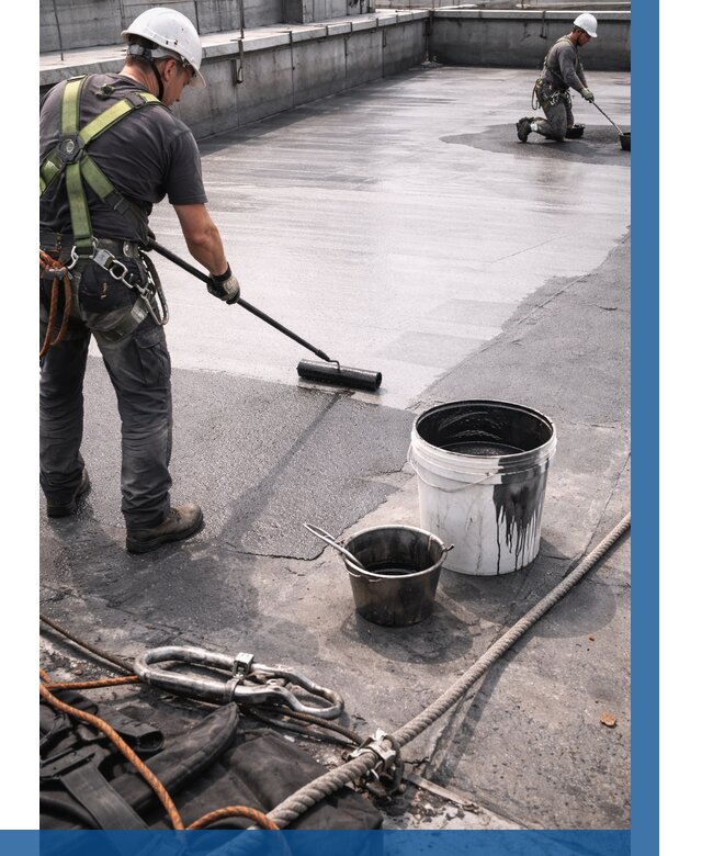 Гидроизоляция кровли жидкой резиной в Великом Новгороде от 512 р. | ВЫСОТНИК-Влк