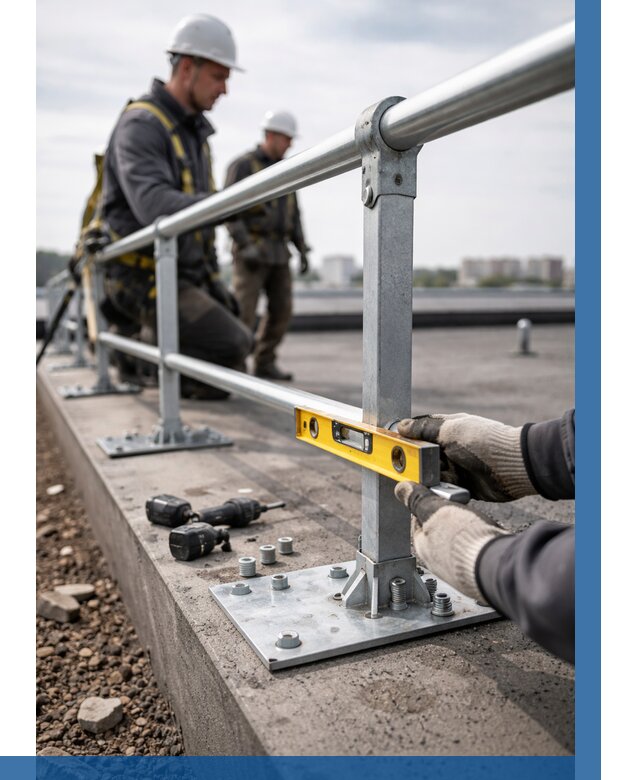 Монтаж кровельного ограждения в Великом Новгороде от 1228 р. | ВЫСОТНИК-Влк