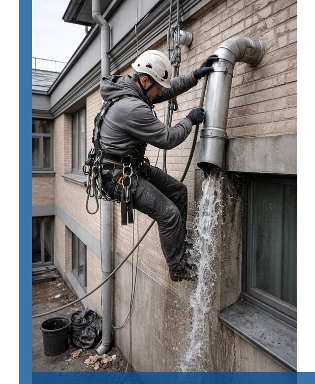 Профессиональная прочистка водосточных труб в Великом Новгороде с гарантией