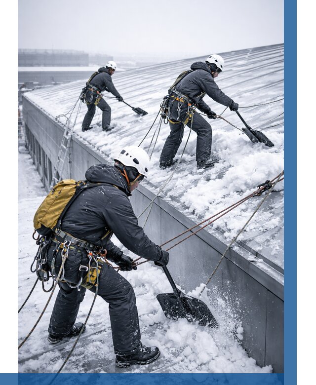 Очистка навесов от снега в Великом Новгороде от 4604 р. | ВЫСОТНИК-Влк