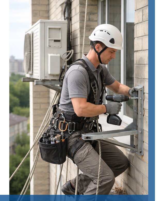 Установка кронштейнов кондиционера в Великом Новгороде от 3581 р. | ВЫСОТНИК-Влк