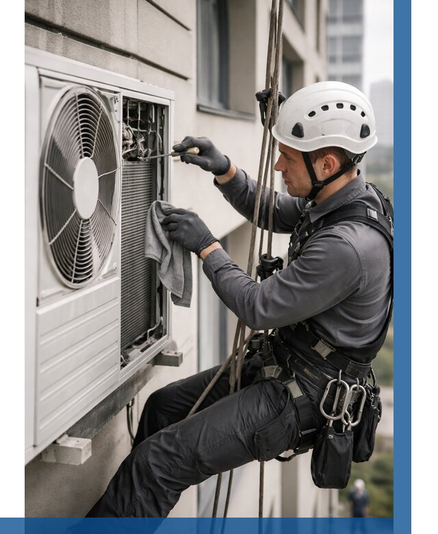 Обслуживание внешнего блока кондиционера в Великом Новгороде от 2762 р.ВЫСОТНИК-Влк