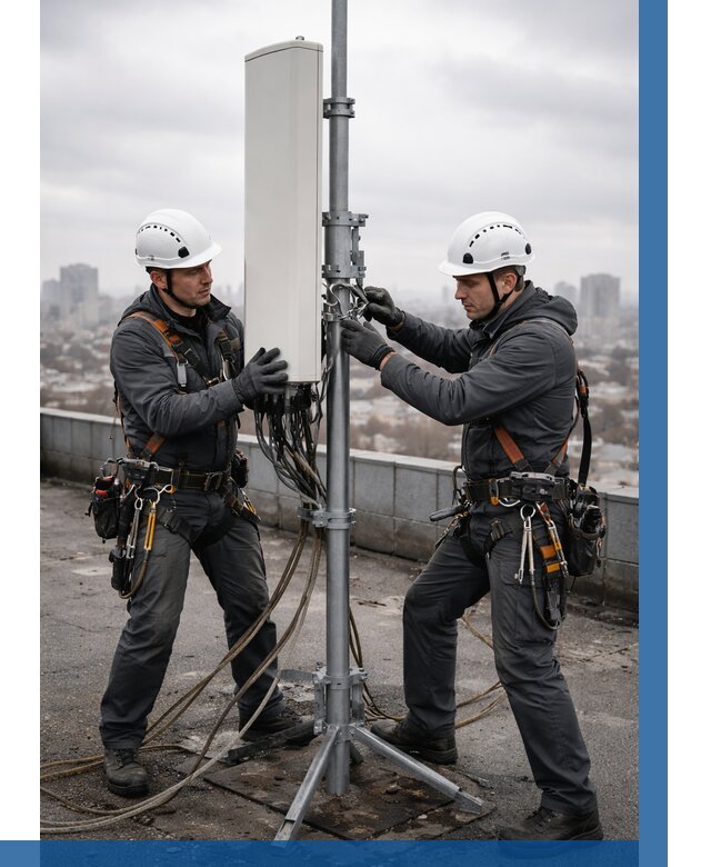 Монтаж антенн связи на крыше в Великом Новгороде от 8696 р. | ВЫСОТНИК-Влк