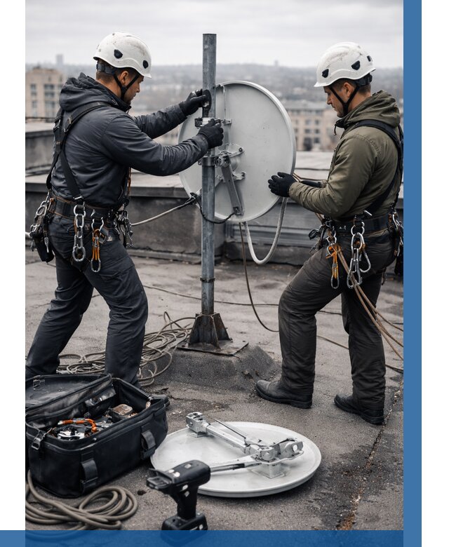 Демонтаж антенн на крыше в Великом Новгороде от 4604 р. | ВЫСОТНИК-Влк