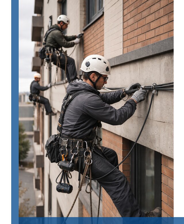 Крепление кабеля на фасаде монтаж и крепеж в Великом Новгороде