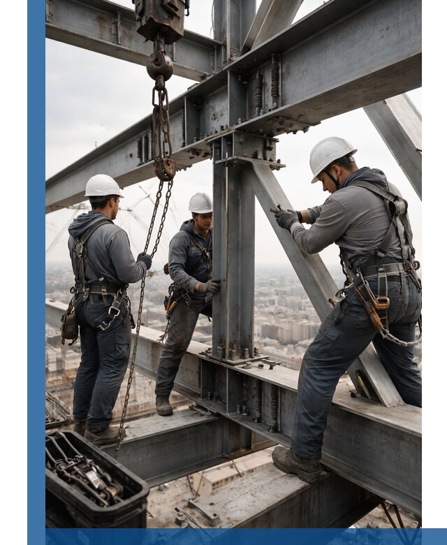 Профессиональный монтаж металлоконструкций на высоте в Великом Новгороде