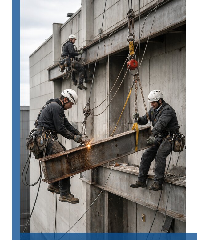 Демонтаж металлоконструкций на высоте в Великом Новгороде под ключ