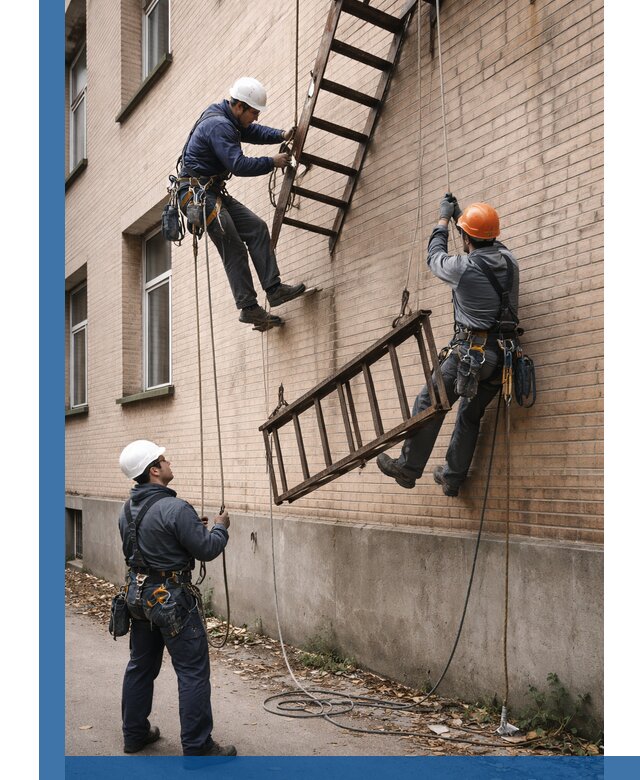 Демонтаж пожарной лестницы в Великом Новгороде быстро и безопасно