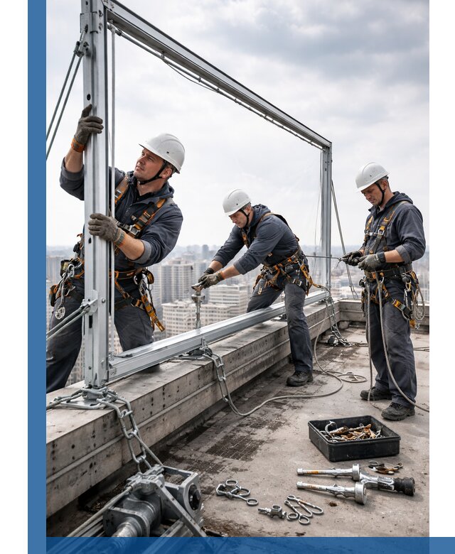 Монтаж крышных рекламных конструкций под ключ в Великом Новгороде