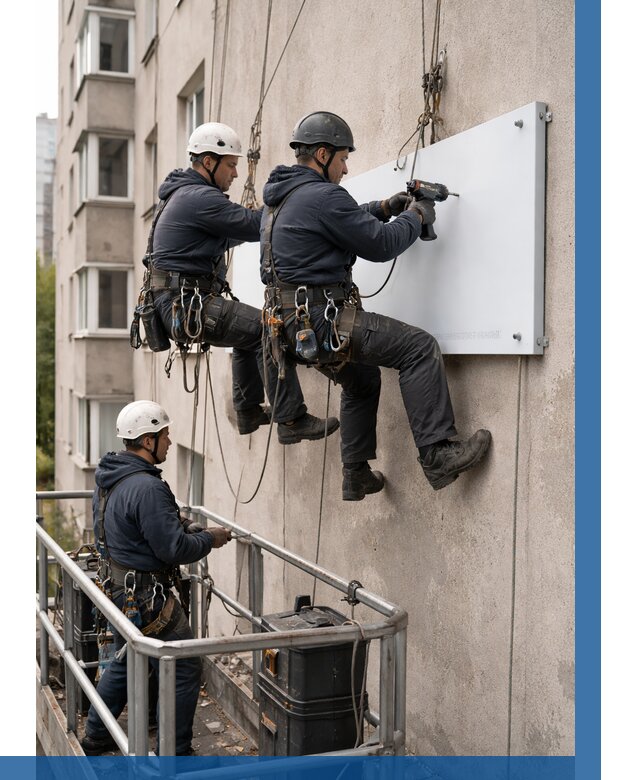 Монтаж табличек и указателей в Великом Новгороде от 3581 р. | ВЫСОТНИК-Влк