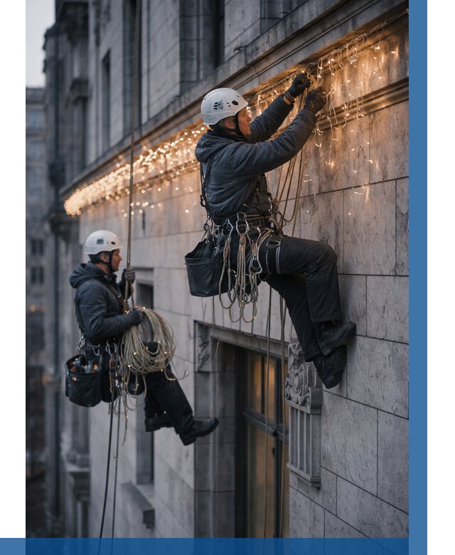 Монтаж новогодней иллюминации в Великом Новгороде от 8696 р. | ВЫСОТНИК-Влк