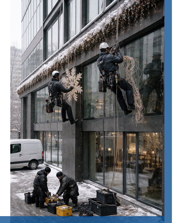 Демонтаж новогоднего оформления в Великом Новгороде от 5627 р. | ВЫСОТНИК-Влк