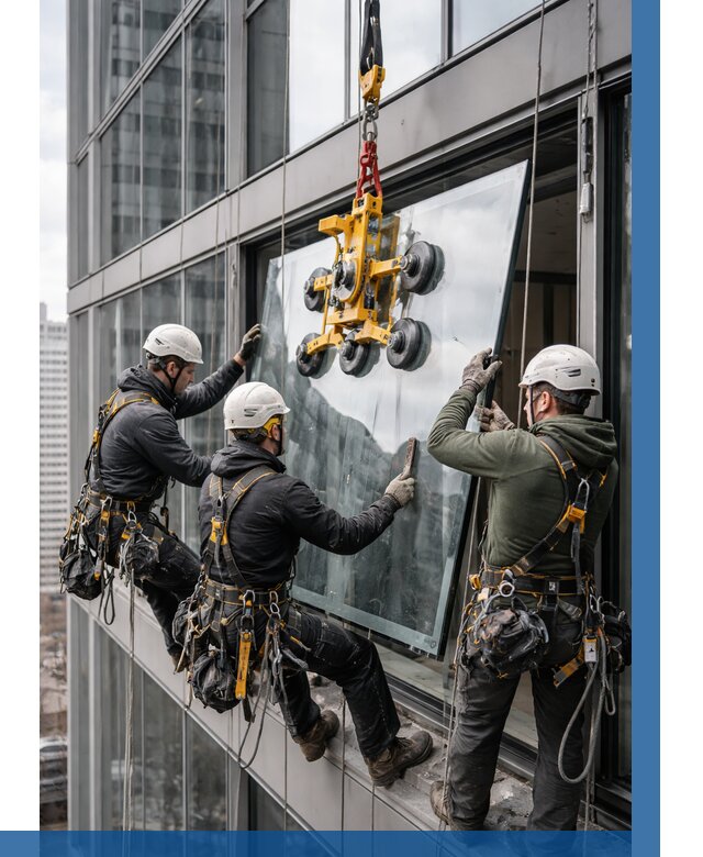 Фасадное остекление зданий под ключ в Великом Новгороде от 10230 р. | ВЫСОТНИК-Влк