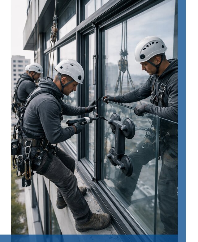 Витражное остекление зданий в Великом Новгороде от 3581 р. | ВЫСОТНИК-Влк