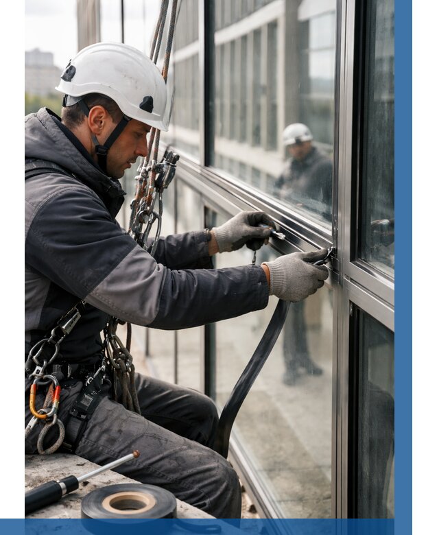 Ремонт витражных конструкций в Великом Новгороде от 3581 р. | ВЫСОТНИК-Влк