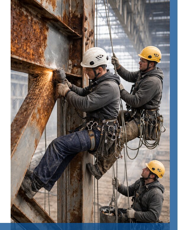 Зачистка металла от ржавчины в Великом Новгороде от 358 р. | ВЫСОТНИК-Влк