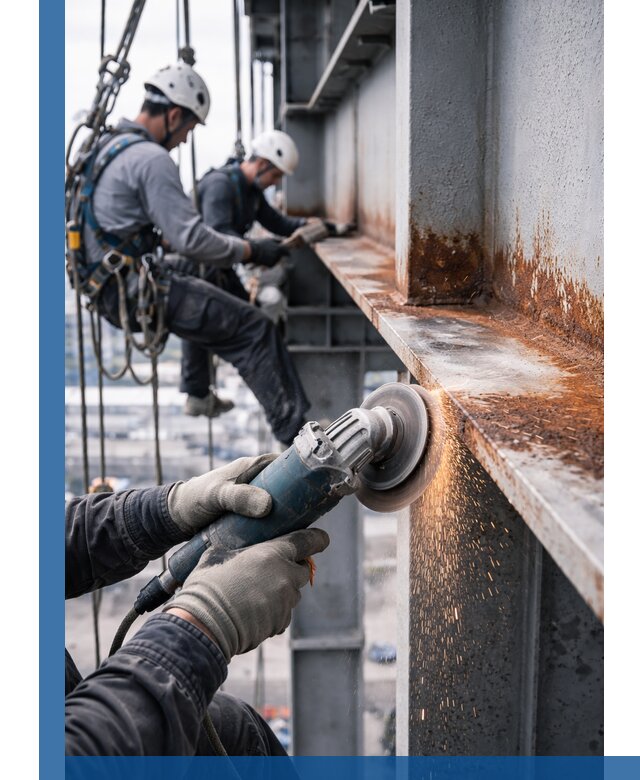 Зачистка металла от ржавчины и подготовка поверхностей в Великом Новгороде