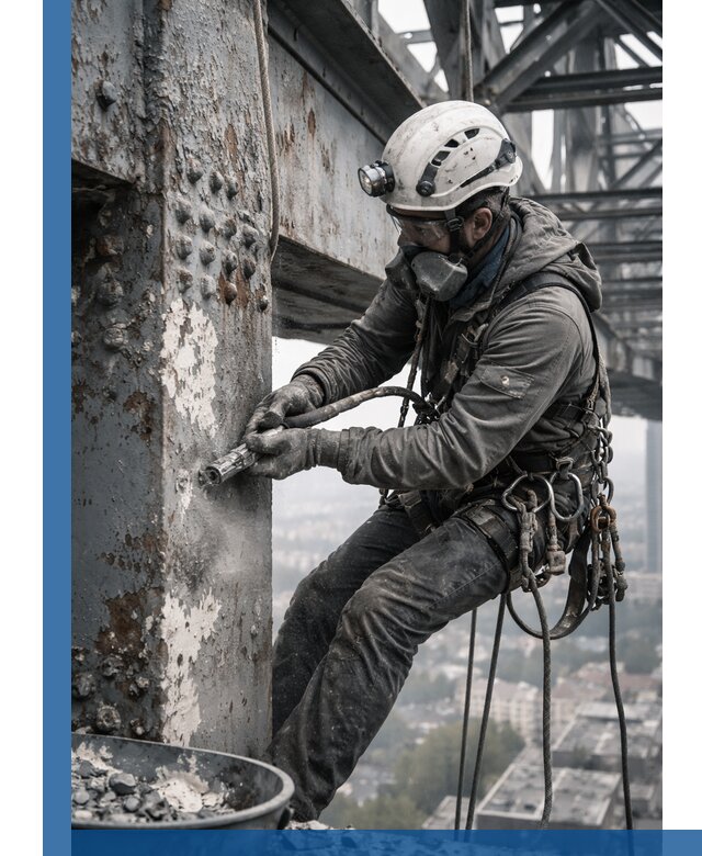 Удаление старой краски с металлических конструкций в Великом Новгороде