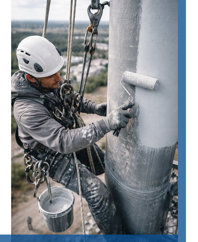 Покраска мачт связи под ключ в Великом Новгороде от 870 р. | ВЫСОТНИК-Влк