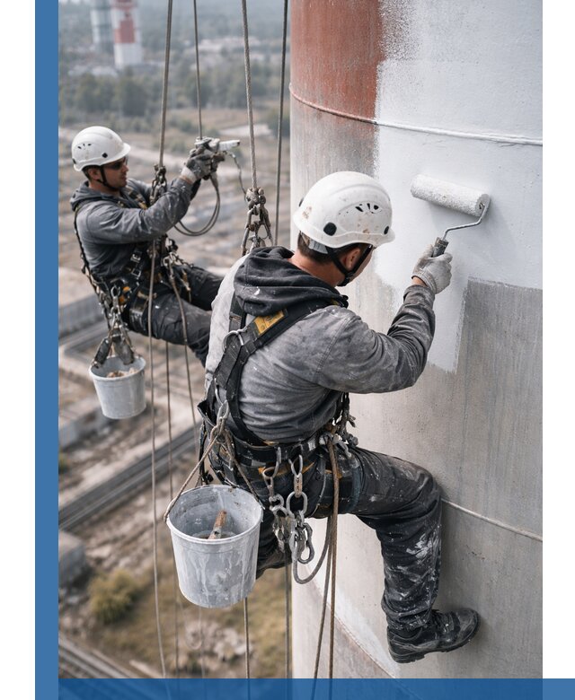 Покраска дымовых труб в Великом Новгороде: антикоррозийная защита и восстановление
