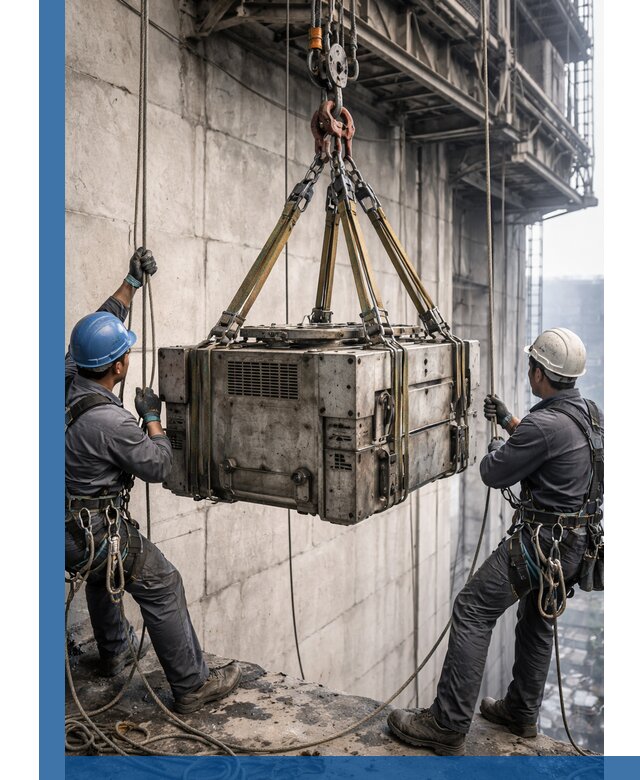 Такелажные работы на высоте, подъем и монтаж грузов в Великом Новгороде