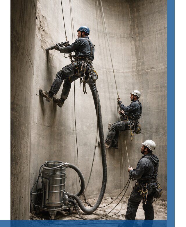 Зачистка силосов в Великом Новгороде от 4604 р. Договор и смета ВЫСОТНИК-Влк