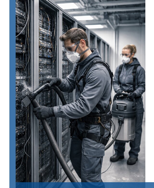 Обеспыливание серверной комнаты в Великом Новгороде, профессиональная очистка