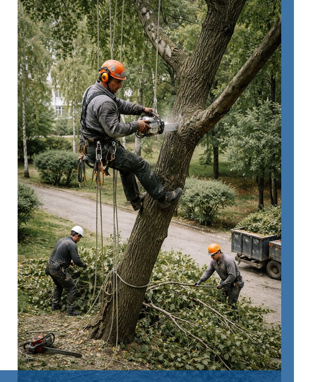 Кронирование деревьев в Великом Новгороде от 6650 р. | ВЫСОТНИК-Влк