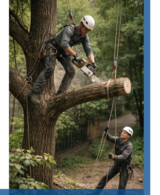 Спил деревьев альпинистами в Великом Новгороде от 8184 р. | ВЫСОТНИК-Влк
